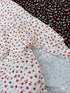 Ladies Floral Print Frill Side Slit Long Skirts